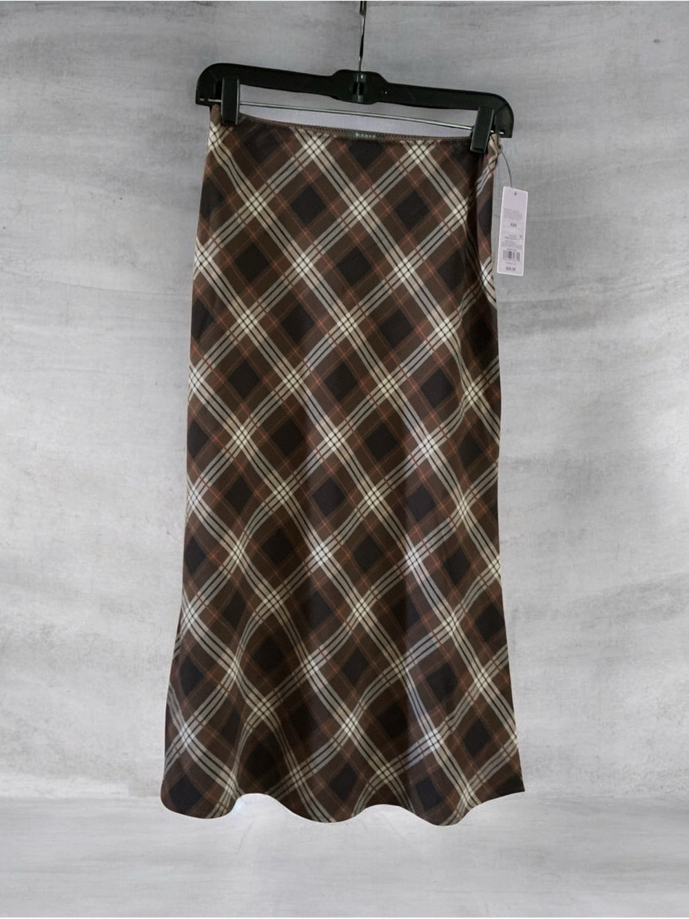 wild fable Brown Plaid A-Line Skirt